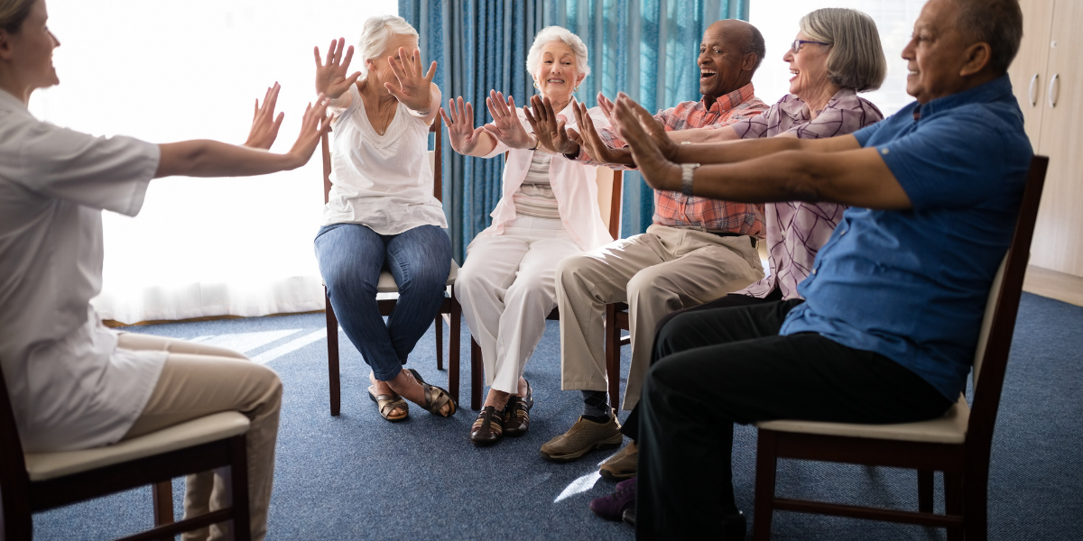 CovaiCare - #CovaiCare - Chair exercises for Senior Citizens! Chest and  Upper Back Stretch #SeniorCitizens #Seniors #SeniorLiving #SeniorCare  #CovaisPolyCare #CareFinder #HarmonyCelebrateAge #SilverInnings #Exercise  #ChairExercises