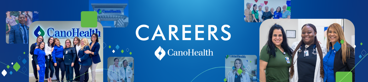 Career banner for Cano Health career page showing different employees